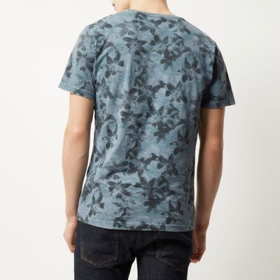 Blue Only & Sons floral t-shirt